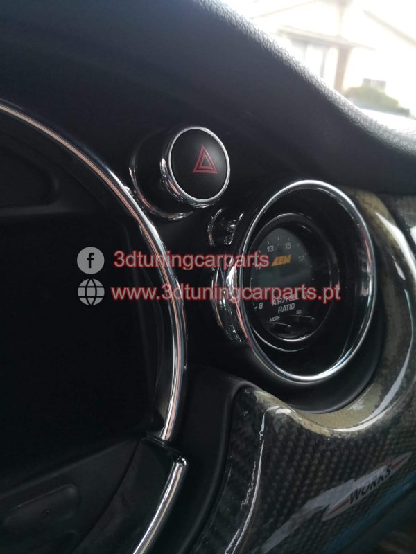 Suporte manómetro Mini Cooper R53 Ventilação lateral 52mm